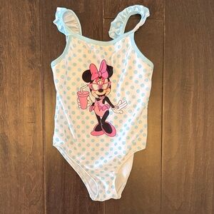 Disney Toddler Girls Polka Dot Minnie Mouse Swimsuit
